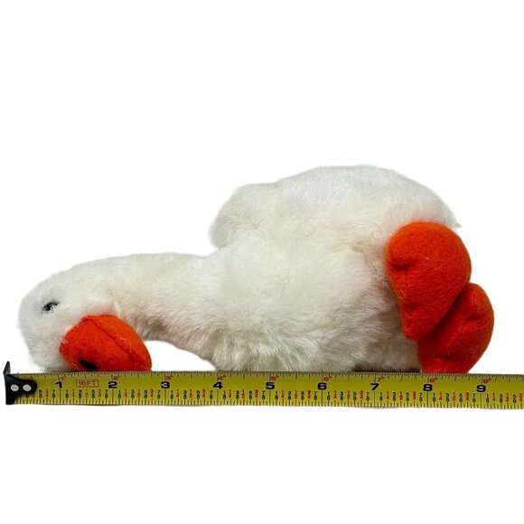 Dakin Goose Bumps Pillow Pets Plush 38-0007 1982 White Orange Felt 9 Inch - Picture 9 of 9